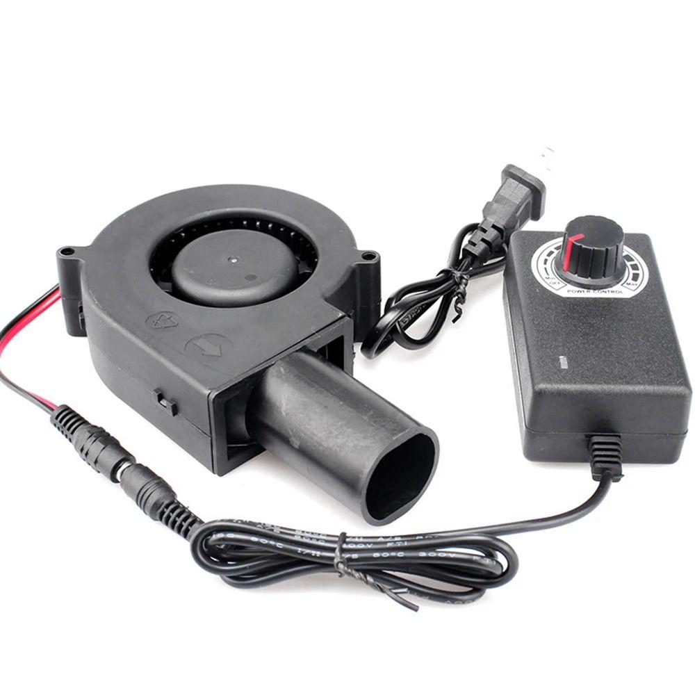 1Pcs New Small Blast Engine BBQ Blower with Variable Speed Controller 3700RPM Barbecue Fan 220V/110V 7530 Type Cooking Fans