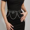 Hip Hop Lace Patchwork Punk Belt Women's Fashion Matching Dress Jacket Waist Seal