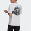 Adidas Originals Artist Tee Ss With Back Print Men Tops White HA4704