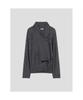 Anggae Big Cowl Tie Pullover Gray