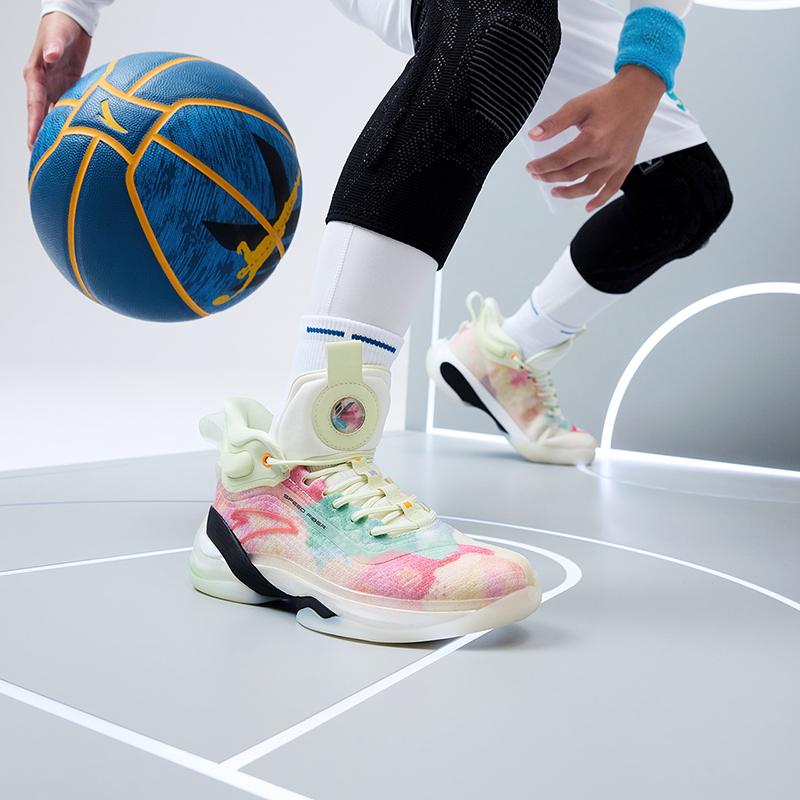 Anta KT7 Thompson 7 High-Top Basketball Shoes Kids Sneakers Ivory-White 312231130-4