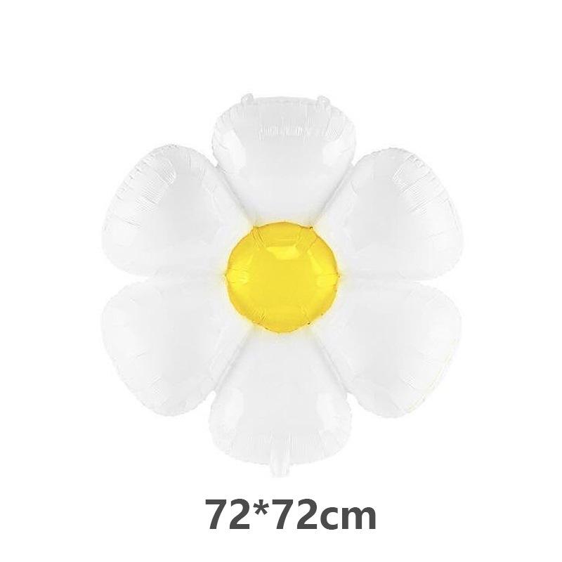 Korean Style Children's Day Small Daisy Aluminum Balloon for Baby Birthday Photo Props