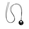 Fashionable PU Leather Necklace Versatile PU Leather Necklace With An Elegant Fortune Rings Designs for Women