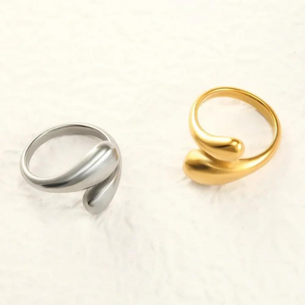 Simple Stainless Steel Adjustable Women's Ring Statement Jewelry for Women Designer Opening Finger Ring Wholesale Dropshipping