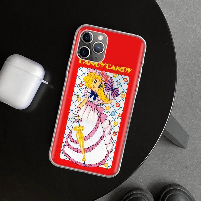 Anime Candy Phone Case Cover for iPhone 11 12 13 Mini 14 15 Plus 16 Pro Max 17 Air 7 8 + SE Art Customized Fundas 11 12 13 Mini