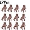 12PCS 2025 Halloween Horror Props Broken Hands Horror Wednesday Adams Family Latex Palm Statue Home Decorative Tabletop Crafts