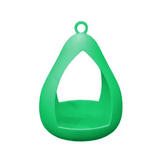 Outside Hanging Bird Feeder Water Drop Shape Plastic Bird Feeder Weather зелёный