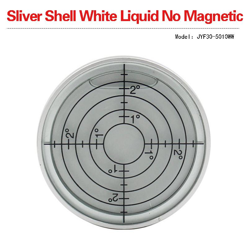 

Magnetic Level Bubble Metal Mini Spirit Level Bubble Diameter 50mm Green/Clear Color