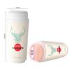 Men's Mobile Phone-Compatible Milk Tea Cup Mold - Adult Fun Masturbation Toy with Mouth & Vagina Design