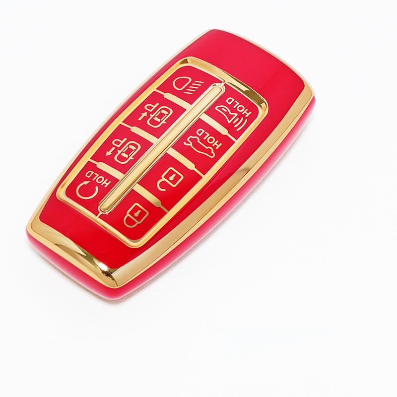 Auto Keyless Soft Tpu Car Key Case For Hyundai Gv80 Gv90 G70 G80 G90 Gv70 For Genesis Shell Fob Cover Keychain Accessories