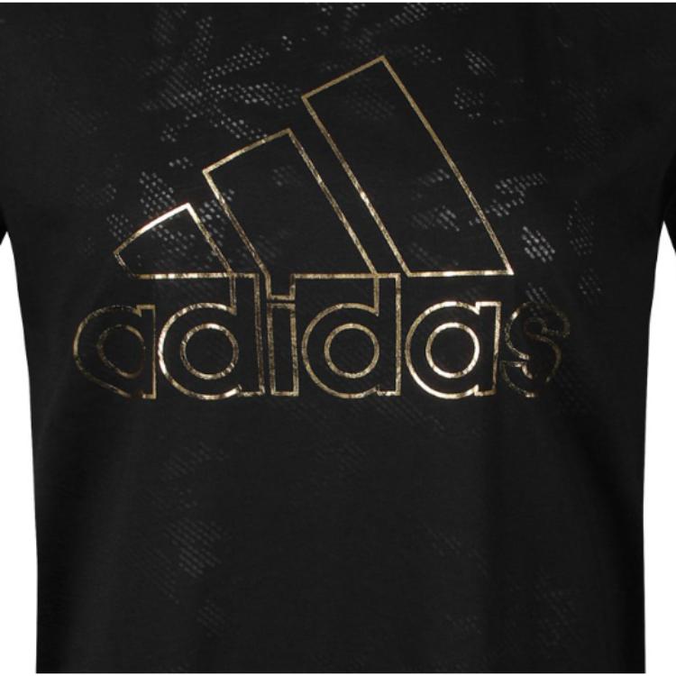 Adidas T Burnout Fashion Trend Comfortable Short Sleeve T-Shirt Women Tops Black FT2896
