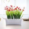 Realistic and Colorful Artificial Plants with Pots Enhance Your Living Spaces