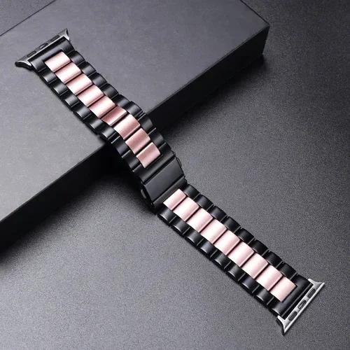 Stainless Steel Strap For Apple Watch Ultra 2 49mm 45mm 41mm 40mm 44mm 46mm Watch Strap Metal Bracelet For iWatch 10 9 8 7 6 5 4