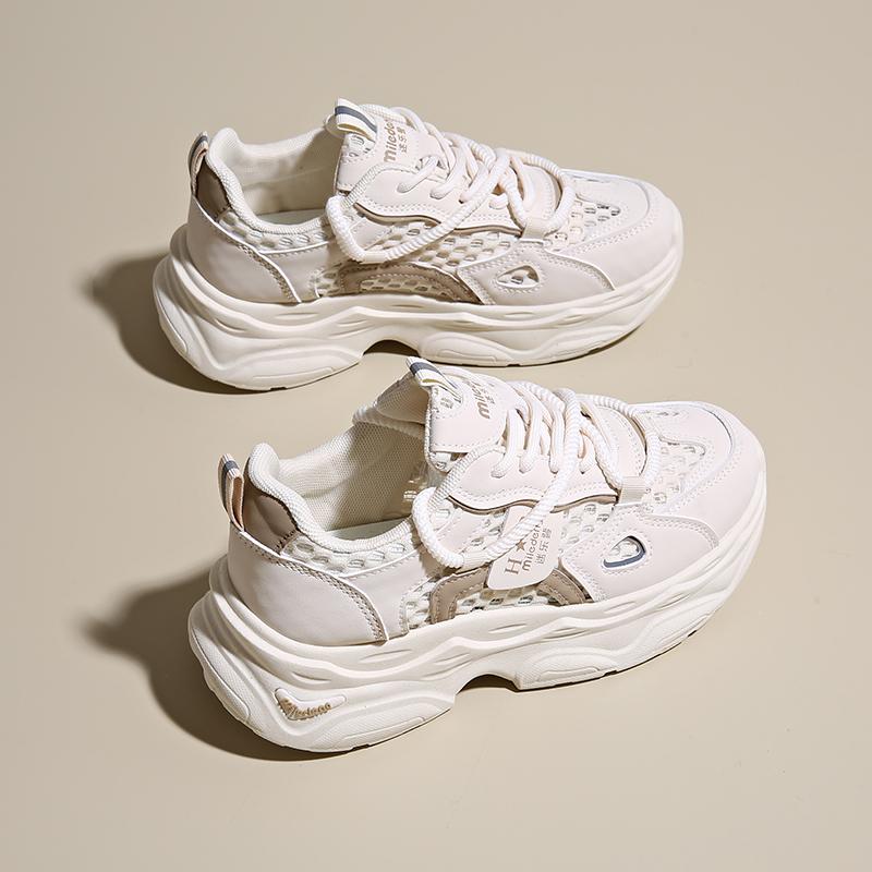 Fashion Fashion Breathable Chunky Sneakers Women 2025 Spring Summer New  Non Slip Wading Shoes Woman Thick Sole Platform Sports Shoes