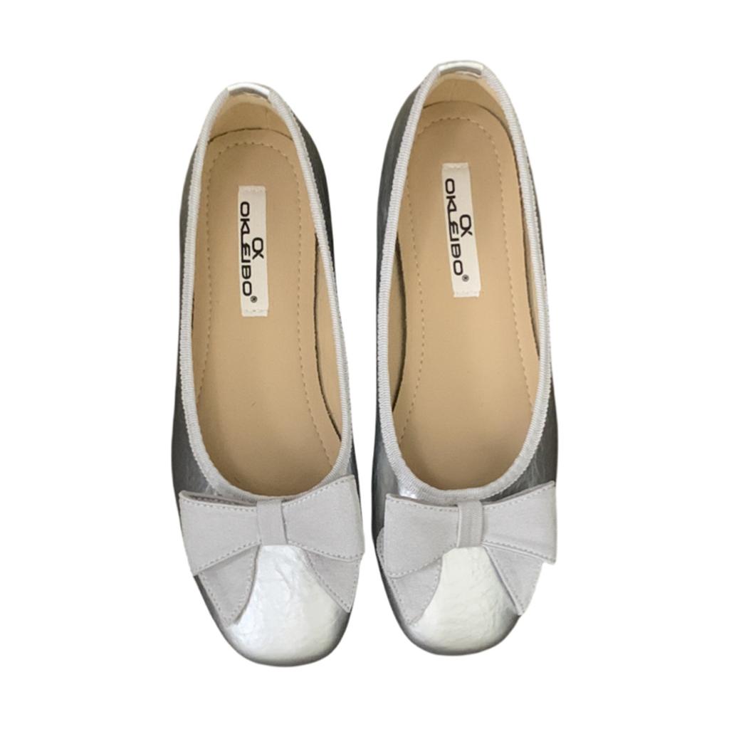 French flat-bottomed shallow mouth ballet small fragrant single shoes women's shoes 2025 summer new bow boat shoes
