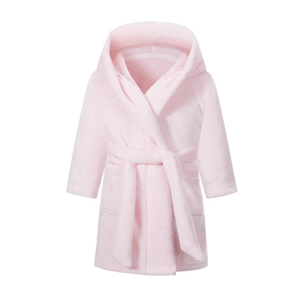Winter Kerst Badjas Voor Meisjes Pyjama Dierlijke Badjassen met Capuchon Kinderen Kamerjas Jongens Nachtkleding Kinder Badjas 6 8 10 12J