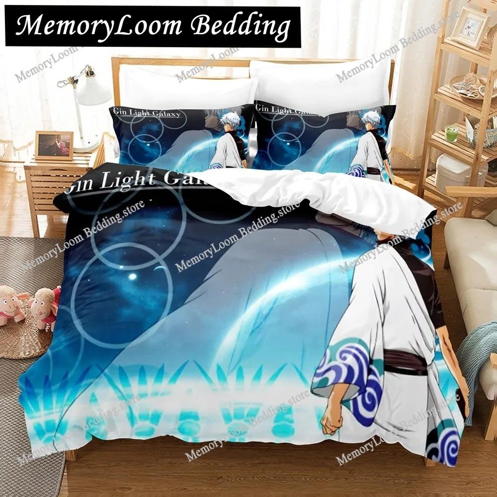 Fashion Vibrant 3D Print Anime Gintama Bedding Set Single-Twin-Full-Queen-King Size Adult Kid Bedroom Stylish Duvet Cover Sets