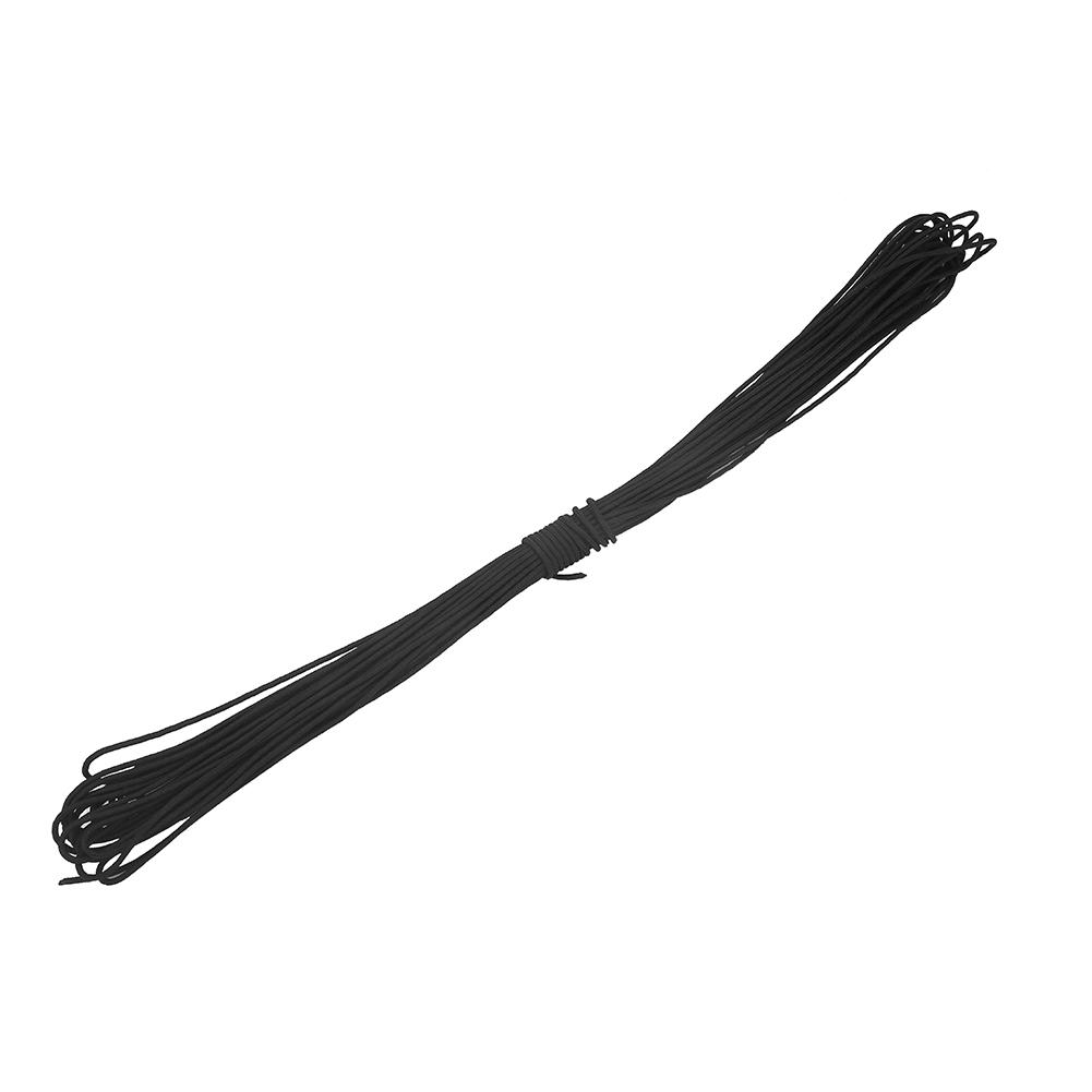 Igeteck Black Archery Compound Bow String Nylon Nock Safe Release D Loop Accessory (Black)