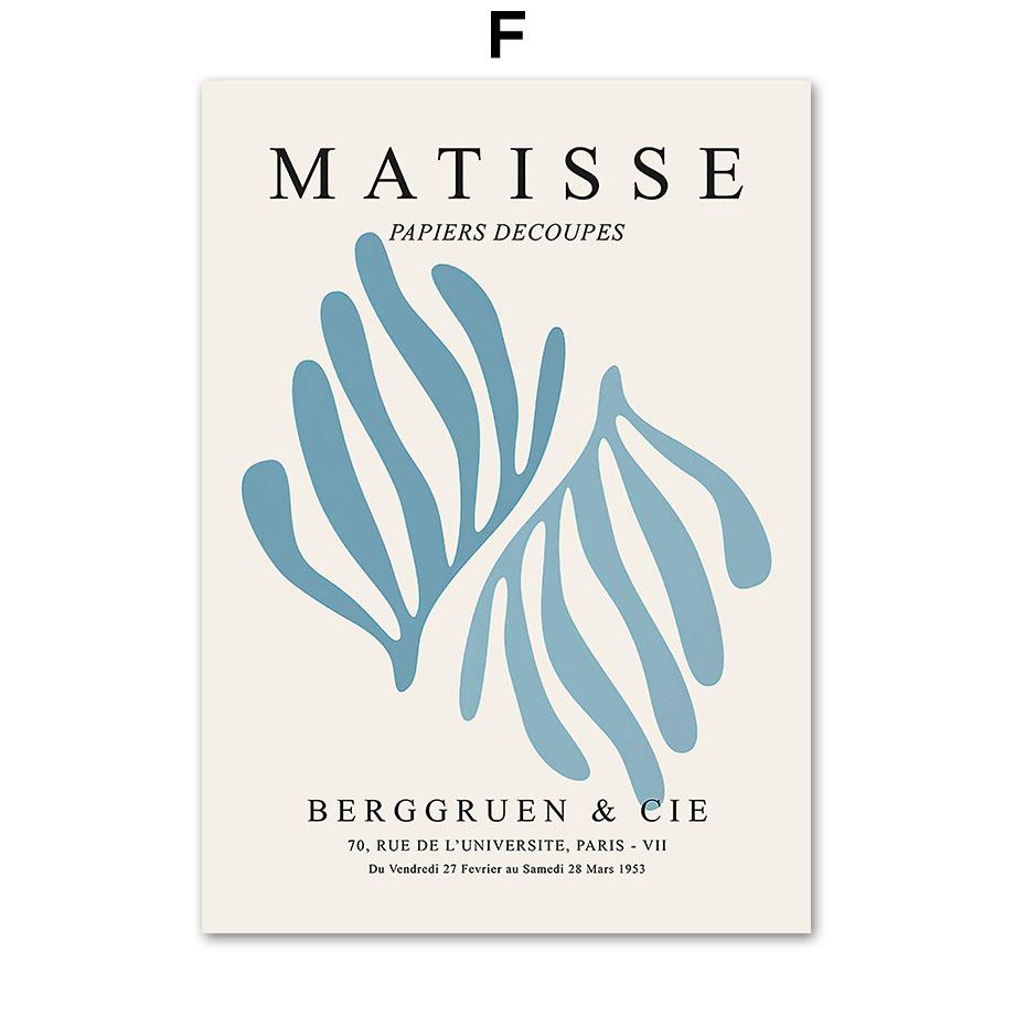 Blue Flower Market Posters and Prints Bauhaus William Morris Wall Art Canvas Painting Nordic Living Room Home Decoration Fresco