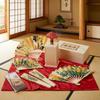[pronala] [50 Years of Craftsmanship] Authentic Tosenkyo (Fan-Throwing) Set, an Elegant Japanese Game, 100% Custom-Made, Includes a Pine Pillow, 5