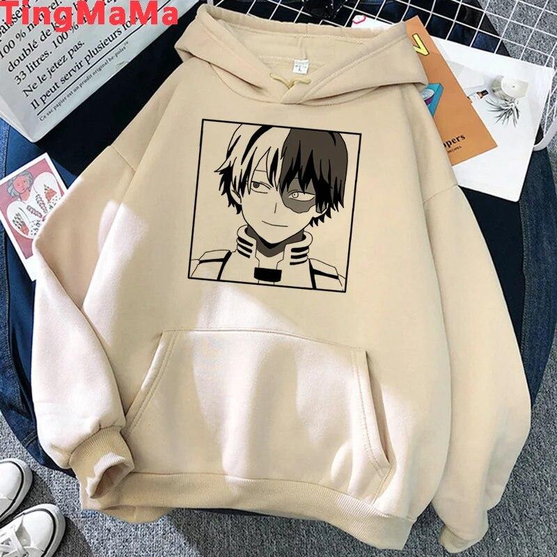 My Hero Academia Shoto Todoroki hoodies Unisex y2k aesthetic printed Korea 2021 Unisex pullover 2021 Unisex Hoodie