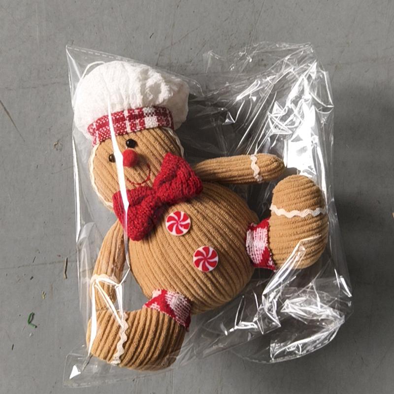 Christmas Gingerbread Man Doll Xmas Tree Hanging Ornament Pendants Kids New Year Gift 2025 Christmas Decoration For Home Navidad