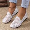 FEMEIE NOUĂ Pantofi Plati Femei Mesh Hollow Outs Pantofi Mocasini din piele naturală Pantofi de mers