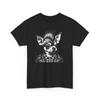 Unisex Adult T Shirt Punk Chihuahua Dog Wearing Leather Jacket Mohawk Music Tee