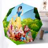 Snow White, Seven Dwarfs Themed Automatic Opening and Closing Umbrella, Brightly Colored 8-rib Portable Umbrella, Suitable for Men and Women