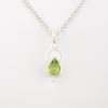 Handmade Peridot Gemstone 925 Sterling Silver Jewelry Pendant 1.40" Gift For Her PP-12-8