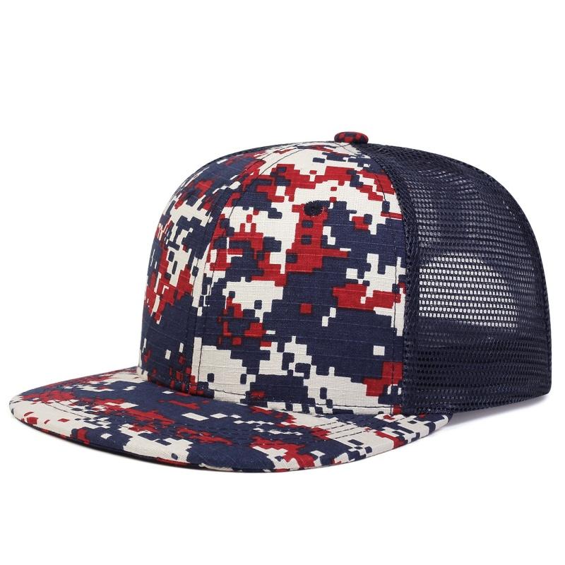 New Fashion Camouflage Vintage Cap for Men Fashion Hip Hop High Quality Net Cap Snapback Outdoors Summer Hat for Women