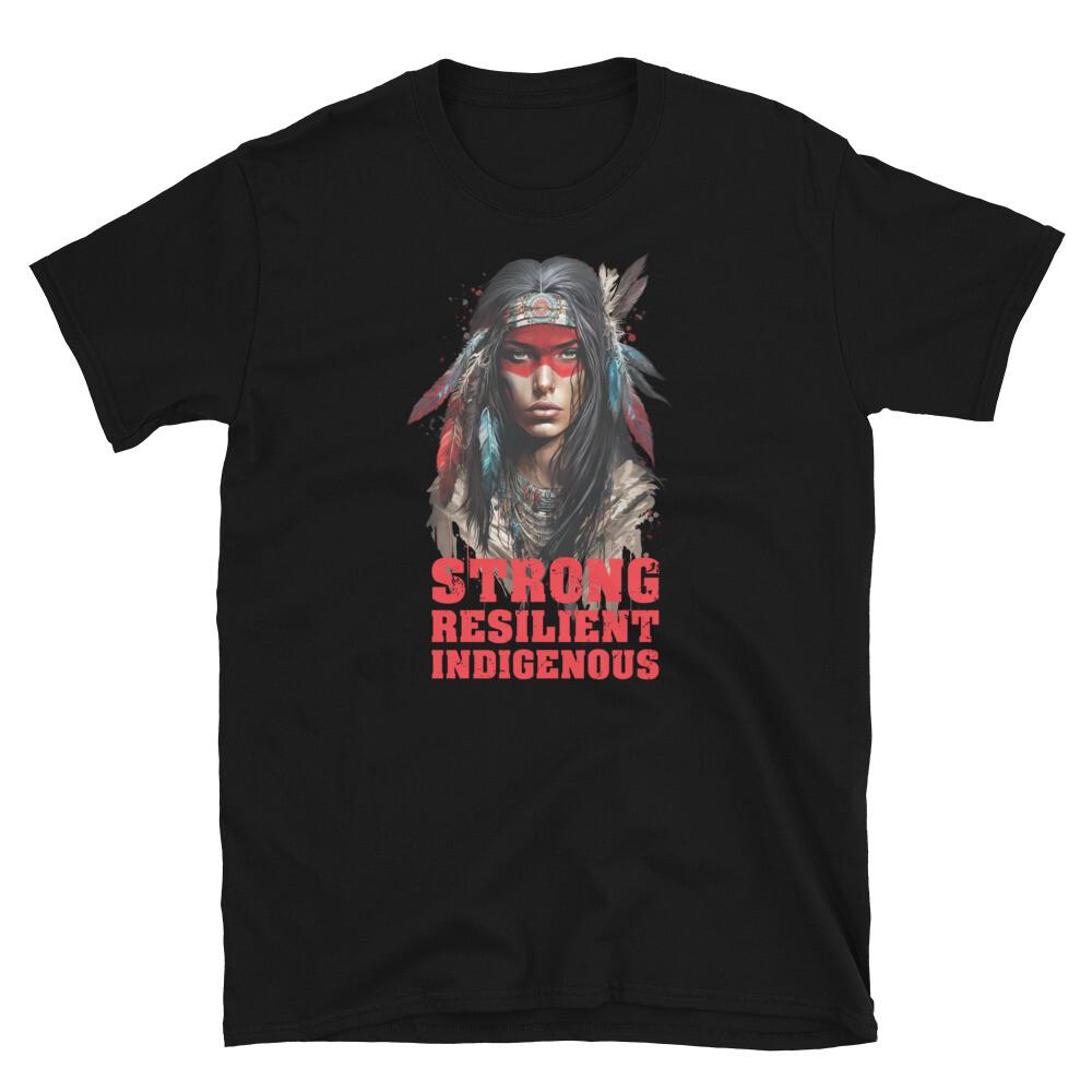 

Strong Resilient Indigenous Native American Indian Short-Sleeve Unisex T-Shirt L