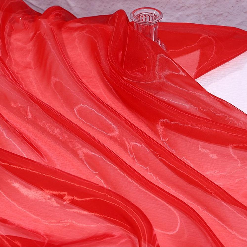 100X150cm Colorful Two-color Gradient Organza Mesh Fabric For Women Sewing Wedding Dress Home Textiles Patchwork Cloth Materials