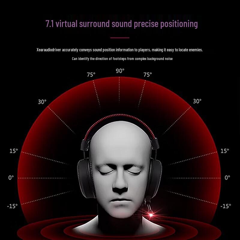 Lenovo X370 7.1 Surround Sound RGB Gaming Headset