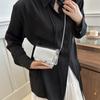 Versatile Chain Small Bag Women's New Crocodile Pattern Small Square Bag Lipstick Mirror Patent Leather Messenger Bag