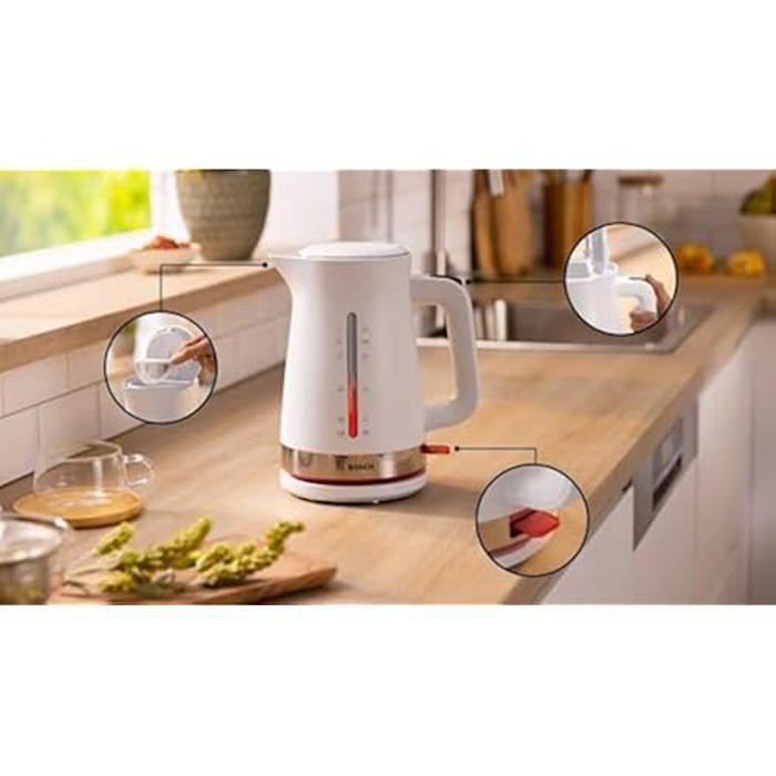 Bouilloire - BOSCH - TWK 4M221 - 1,7 L - 2400 W - Sans fil