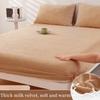 2025 Autumn/Winter New Single Milk Velvet Thickened Bed Sheet, Mattress Protective Cover, Coral Velvet Bed Shee