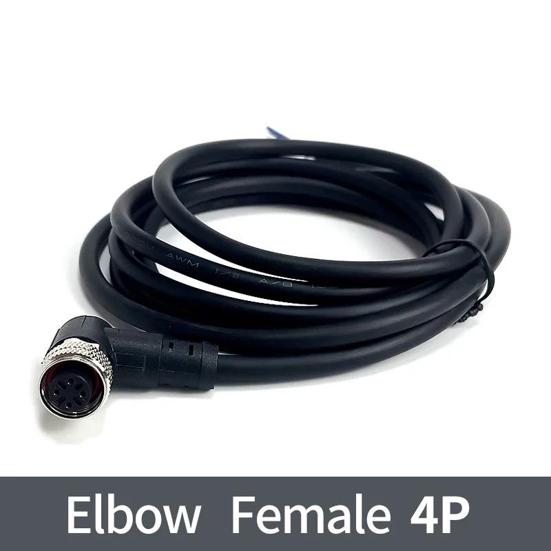 Conector senzor M12 de 2 metri mufă cablu impermeabil Masculin și Femeie 4 5 8 12Pin PVC Conectori M12 de turnare prin injecție integrate