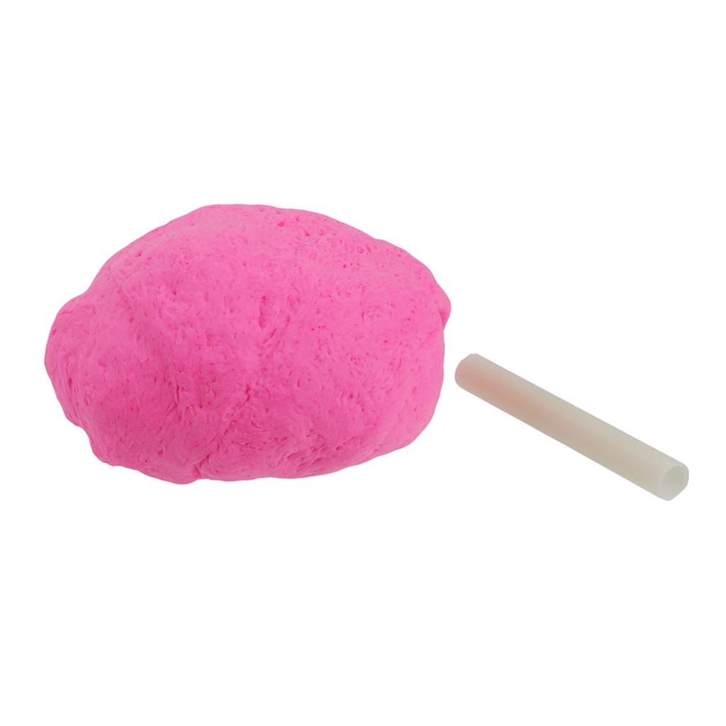 Les Trésors De Lily [R2371] - Pate gluante et extensible 'Slime' rose mat (avec paille) - 150g
