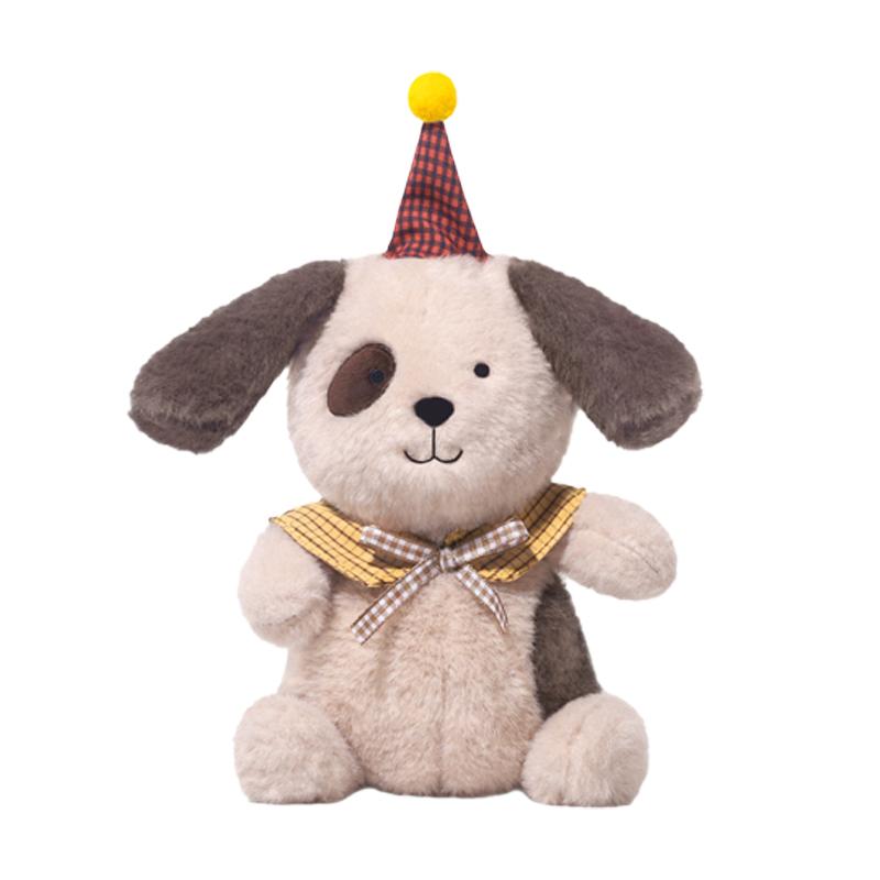 

28cm Cute Soft Fluffy Birthday Hat Kawaii Animal Stuffed Dolls Accompany Sleep Toy for Kids Girls Boys Birthday Multicolor Gifts 28cm