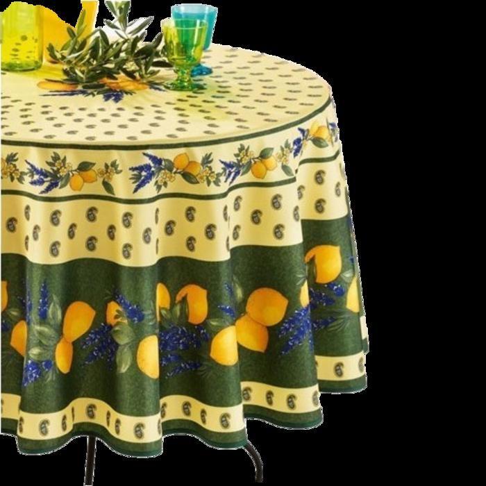 Nappes - PROMO LINGE - Polyester - 180cm - Vert