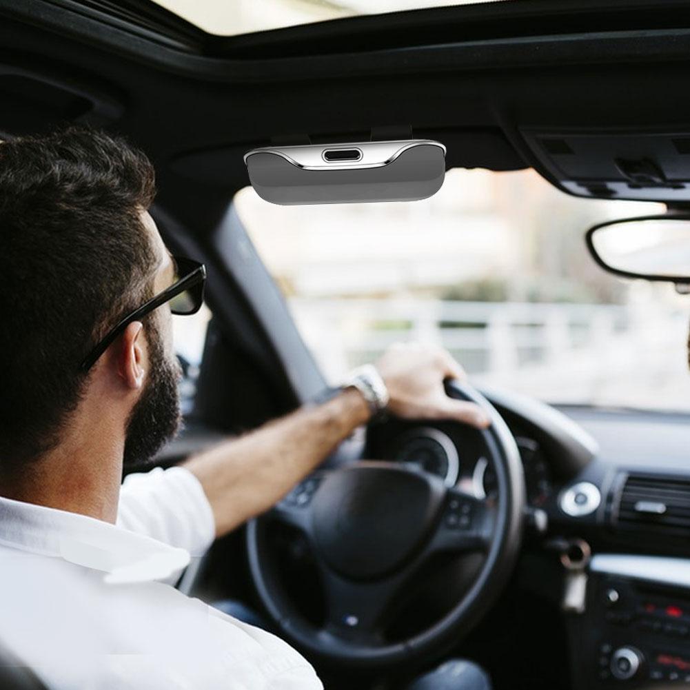 Multi-Purpose Car Glasses Box Portable Car Sunglasses Holder Car Driving Glasses Holder Eyeglass Case Sun Visor Storage Case