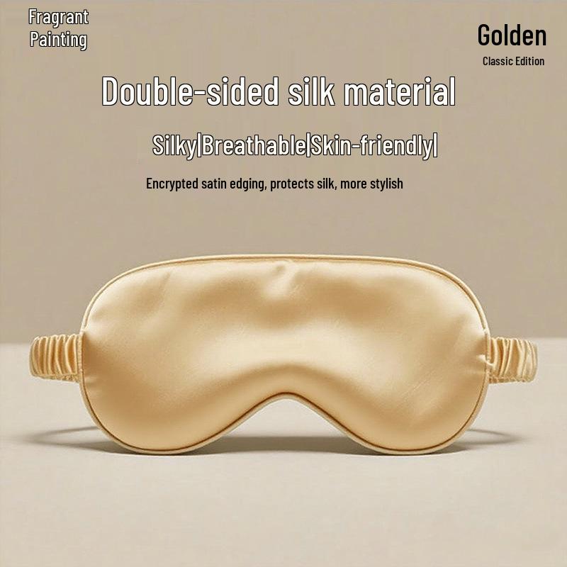 Double-Sided Silk Eye Mask - Breathable, Light-Blocking, Multi-Color, Gift-Ready Sleep Aid