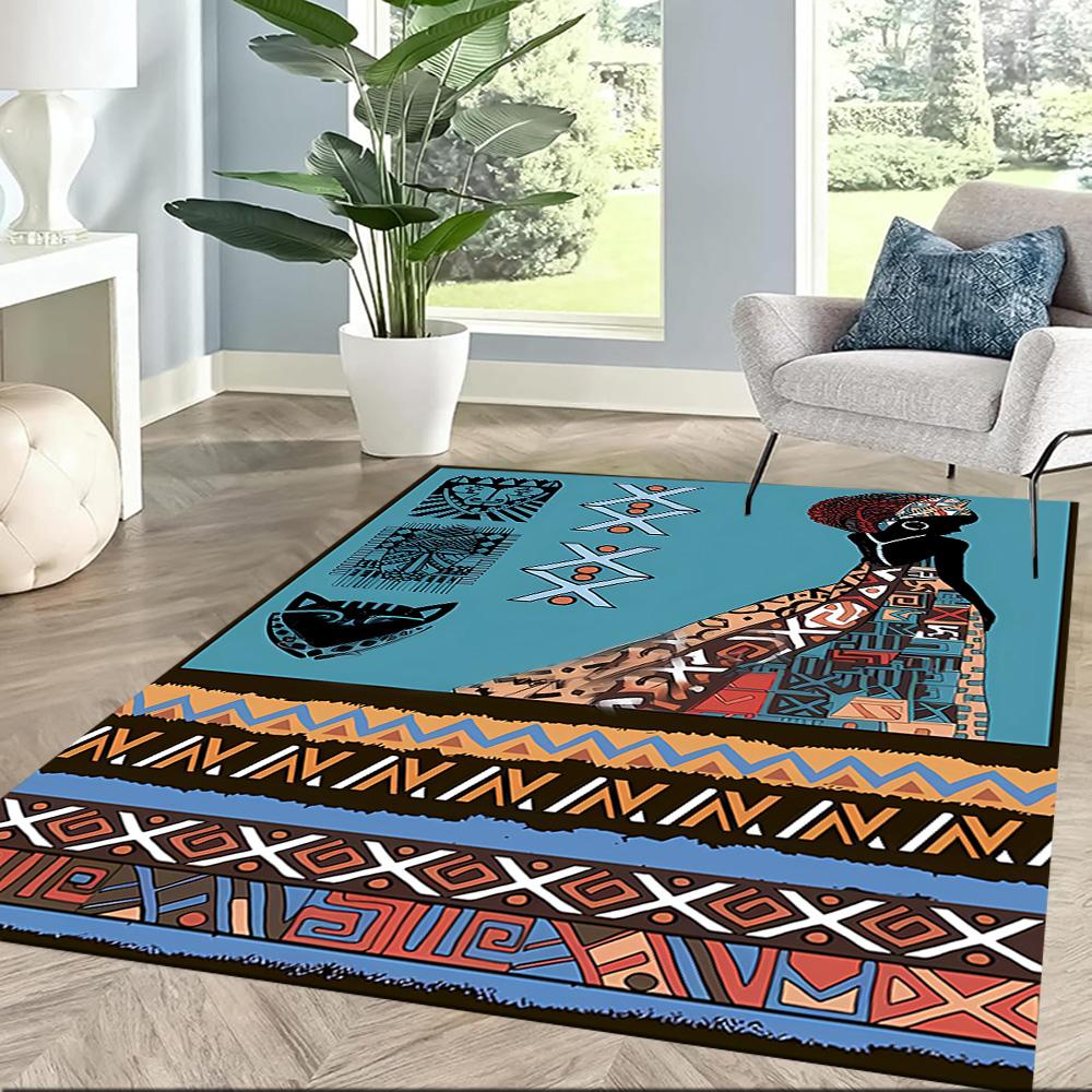 African Cultural Heritage Floor Mats for Living Room, Bedroom and Room Decoration Are Suitable for Gifts.