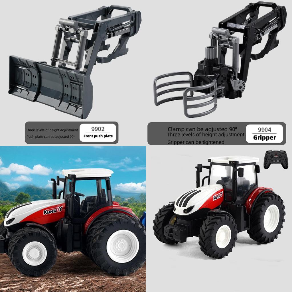Remote Control Alloy Tractor Sliding Toy For 4-6 Years Old Boys