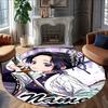 Customizable Demon Slayer6 Round Non-Slip Carpet - Ideal for Garden, Picnic, Office, Perfect for Decoration, Suitable For All Seasons