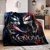 1Pc Venom Antihero Battle Blanket Soft And Comfortable Casual Warm Camping Travel Christmas Halloween Xmas Gift M928436