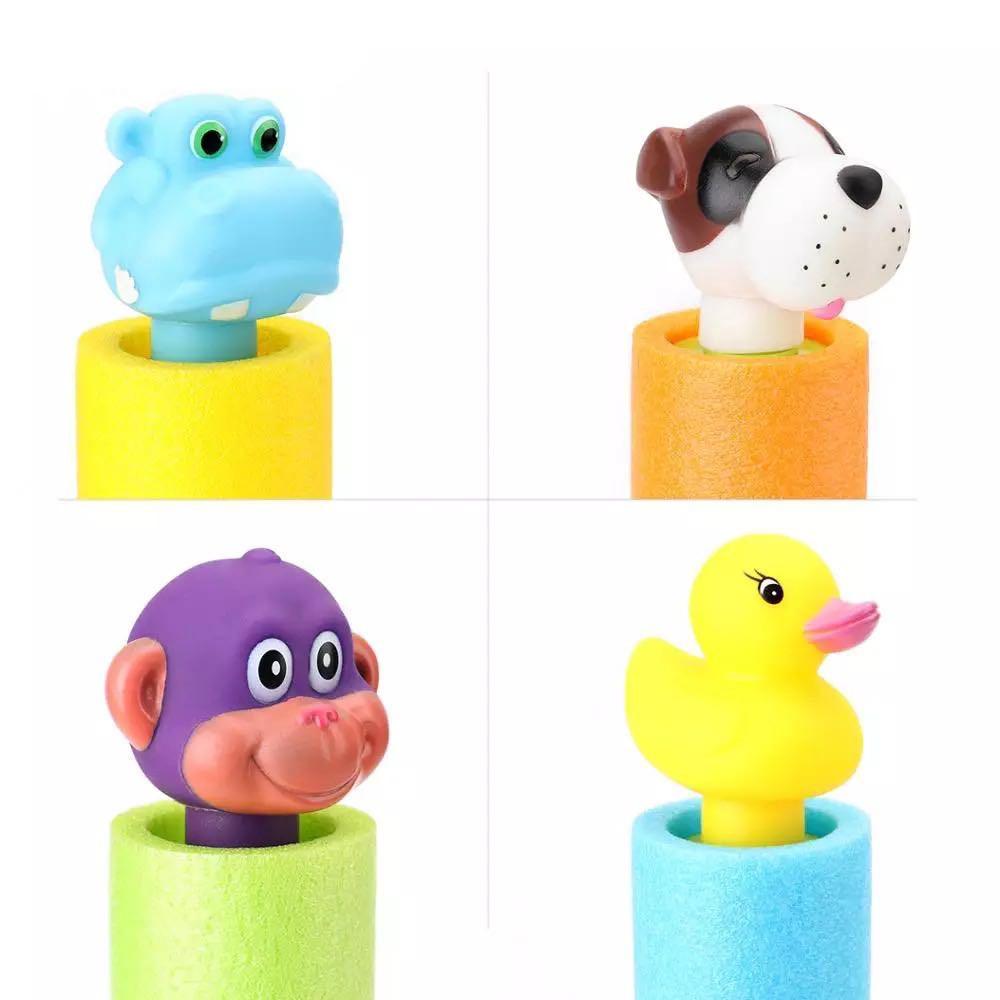 Zabawny i kolorowy pistolet na wodę Eva z głową zwierzęcia, idealny do interaktywnej zabawy dla dzieci