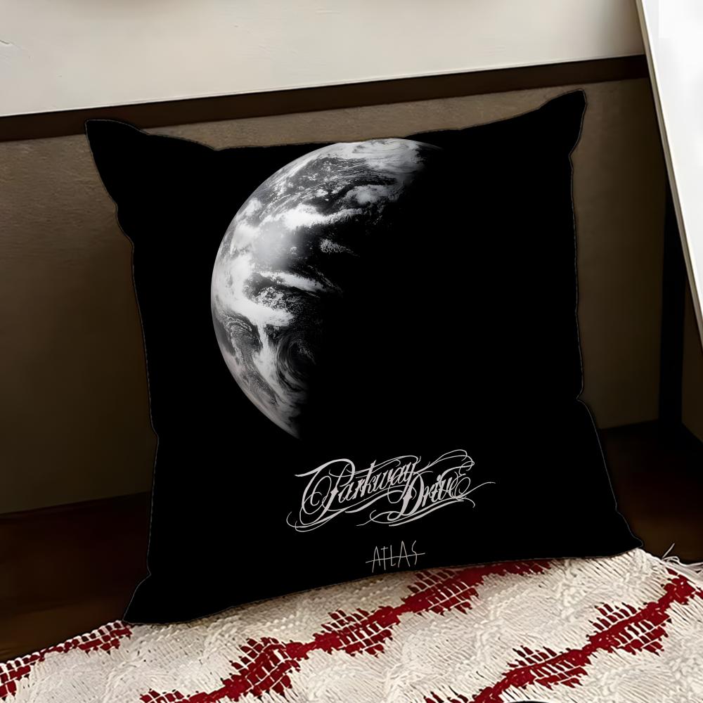 Parkway DDrive Band Cushion Cover Reversible Soft Durable Pillow Cover Home  Car MultiScene Use for Daily Comfort