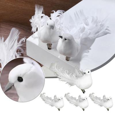 Artificial Bird Christenings Cute Decorative Feathers